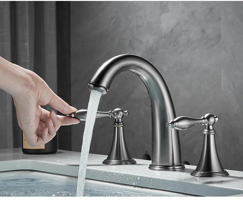 Nordic Style Basin Faucet Holes Bathroom Sink Faucet