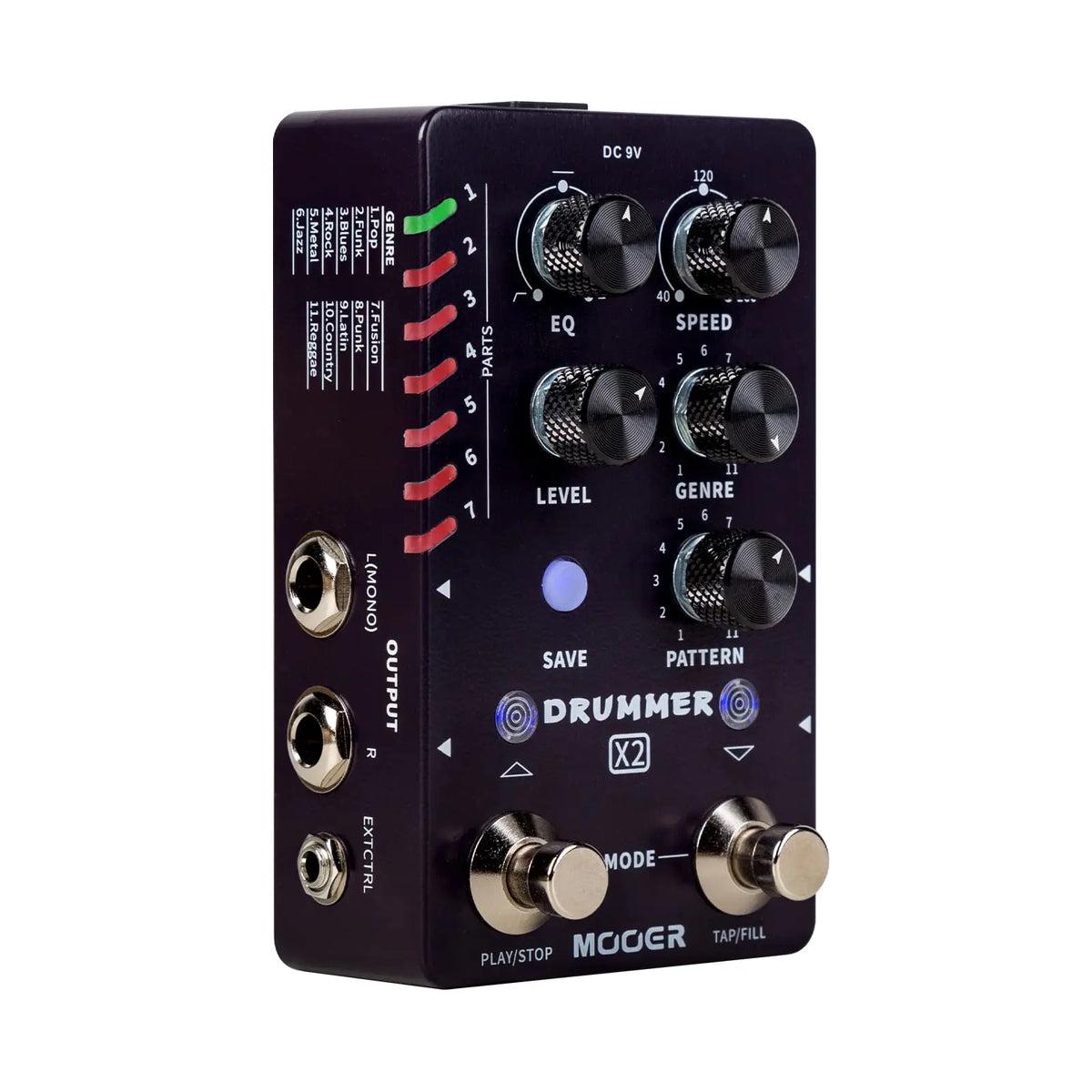 Mooer Drummer X2 Professional Stereo Multi Drum Machine