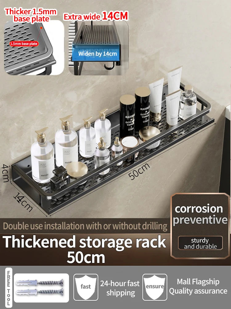 Bathroom Shelf Bathroom Towel Rack Shelves Wall Shower