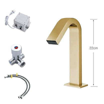 Oxg Black/Chrome Smart Sensor Basin Faucet Automatic Sensor