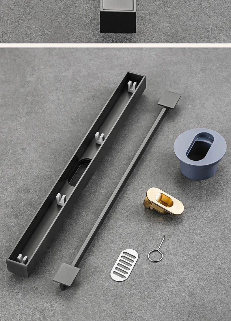 2cm Wide Floor Drain Stainless Steel Linear Narrow