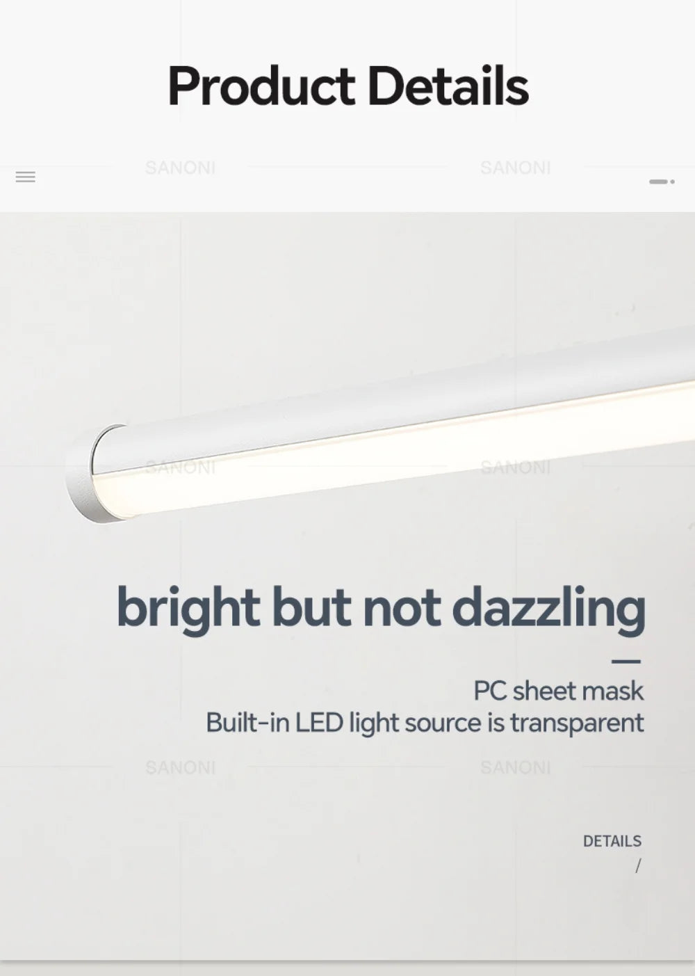Modern Led Wall Lamp Bathroom Mirror Lamp Retractable