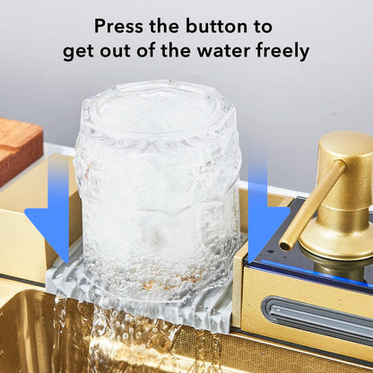 Golden Smart Digital Display Integrated Sink Temperature Control