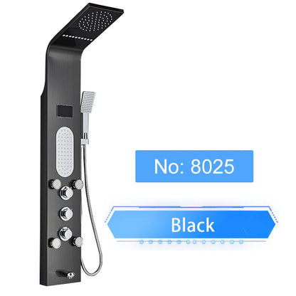 Shinesia Led Shower Panel Rainfall Bathroom Column Mixer