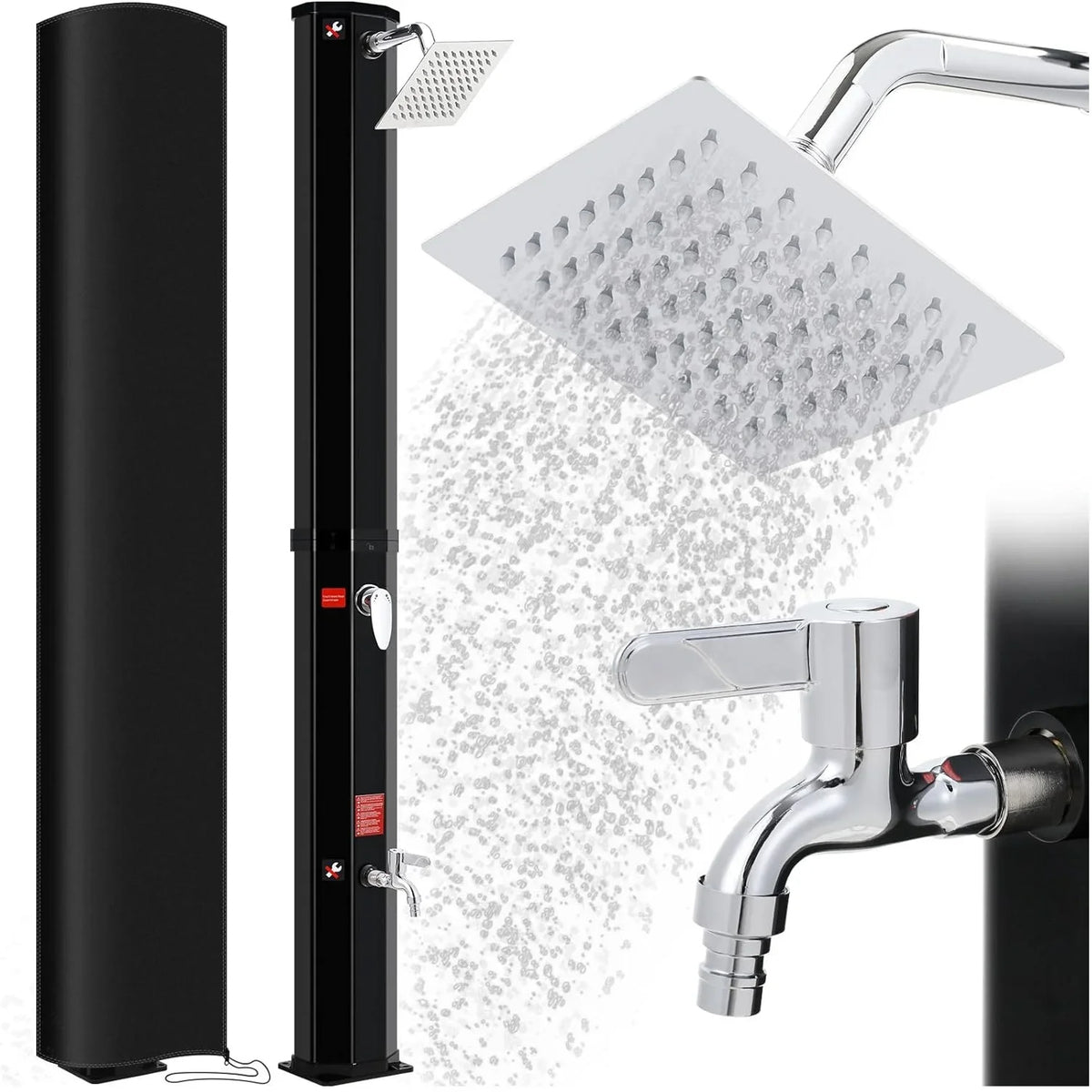 60l Freestanding Outdoor Solar Heated Shower Outdoor Pool