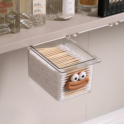 Transparent Bathroom Cotton Stick Makeup Cotton Bathroom Pull-Out