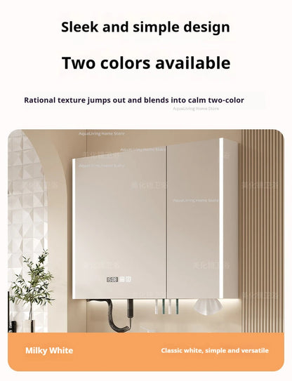 Modern Smart Bathroom Mirror Cabinet Wall-Mounted Vanity Mirror