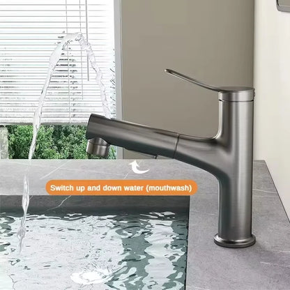 Pull-Out Bathroom Faucet Cold Water Outlet Bathroom Sink