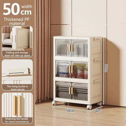 Multi-Functional Folding Storage Cabinet Doors Office Bathroom