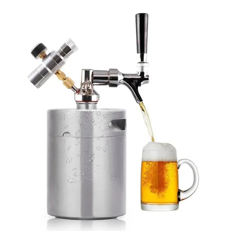 Mini Keg Pressurized Beer Keg System Stainless Steel