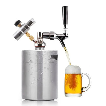 Mini Keg Pressurized Beer Keg System Stainless Steel