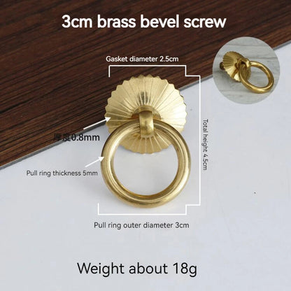 Chinese Medicine Cabinet Circular Ring Tea Can Pull