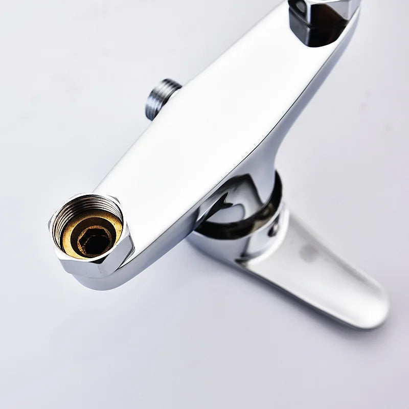 Brass Shower Faucet Mixer Valve Shower Head Hidden