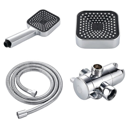 High-Flow 2-In-1 Wall-Mounted Handheld Shower Head Rain Shower