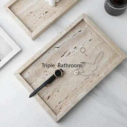 Natural Cave Stone Bathroom Supplies Jewelry Storage Tray