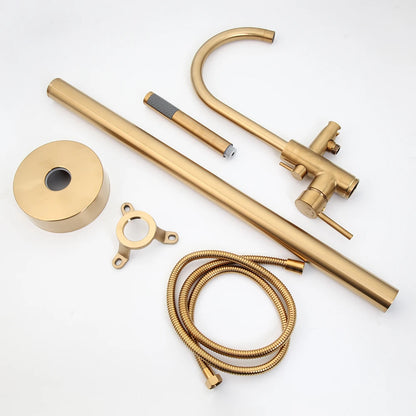 Zappo Standing Tub Shower Faucet Floor Mount Shower
