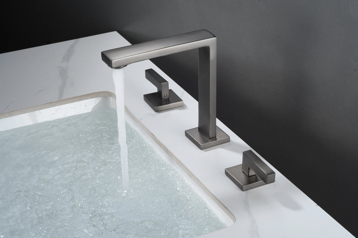 Brushed Gold Basin Faucet Total Brass Black Bathroom