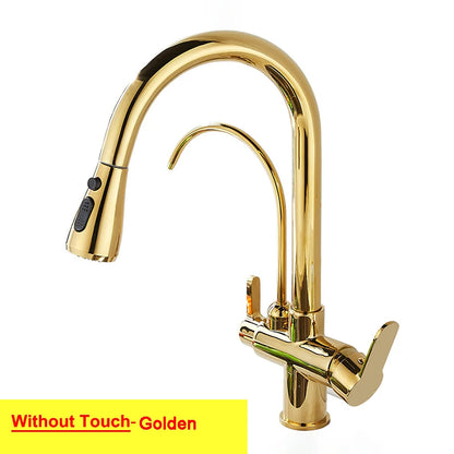 Feiyu Touch Filter Sink Faucet Pull Down Cold