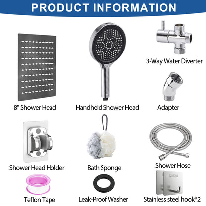 Shower Head Rain Shower Head Handheld Spray Combo