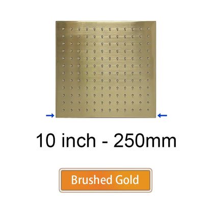Brass Square Rain Shower Head Quality Bathroom Bath