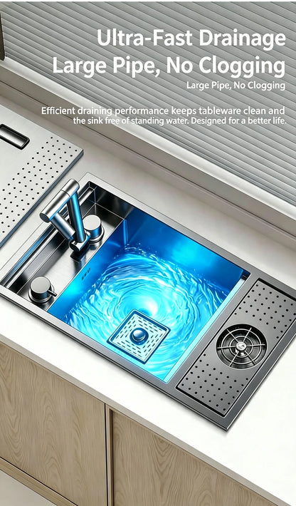 Cup Washer Hidden Bar Sinks Lid Multifunctionalstainless Steel