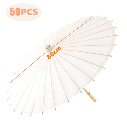 White Paper Parasol Wedding Photo Cosplay Prop Diy