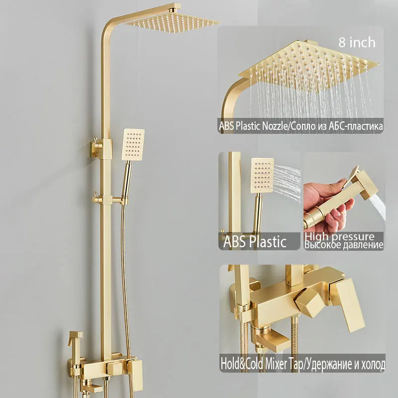 Black Shower Faucet Ways Showers Faucet Systems Adjustable