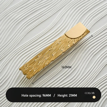 Unique Lines Satin Brass Handle Closet Wardrobe Door