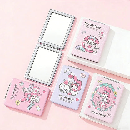 Genuine Hello Kitty Melody Folding Makeup Mirror Cartoon