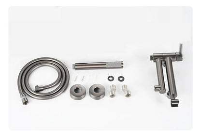 Bathtub Shower Faucet Brass Handle Waterfall Spout Wall