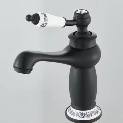 Luxurious Antique Bathroom Basin Faucet Brass Deck Mounted