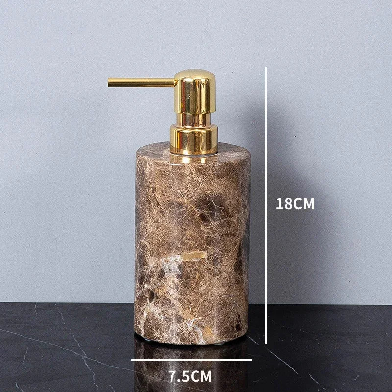 Emperador Dark Natural Marble Bathroom Brown Luxury Toothbrush