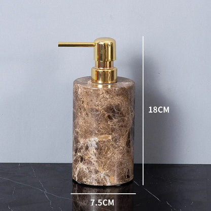 Emperador Dark Natural Marble Bathroom Brown Luxury Toothbrush