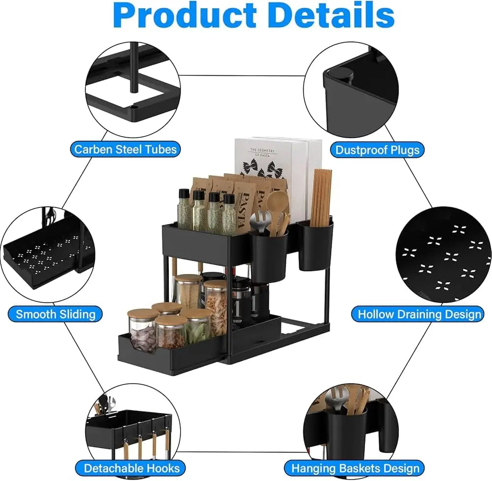 Under Sink Organizers Tier Under Bathroom Cabinet Holder