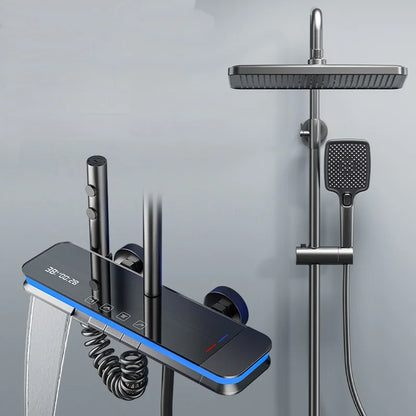 Bathroom Smart Shower System Temperature Digital Display Led