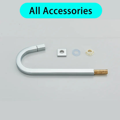 Chrome Cold Water Faucet Brass Rotating Out Water