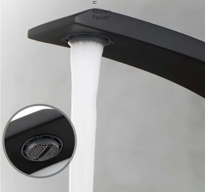 Basin Faucet Modern Bathroom Mixer Tap Black Gold