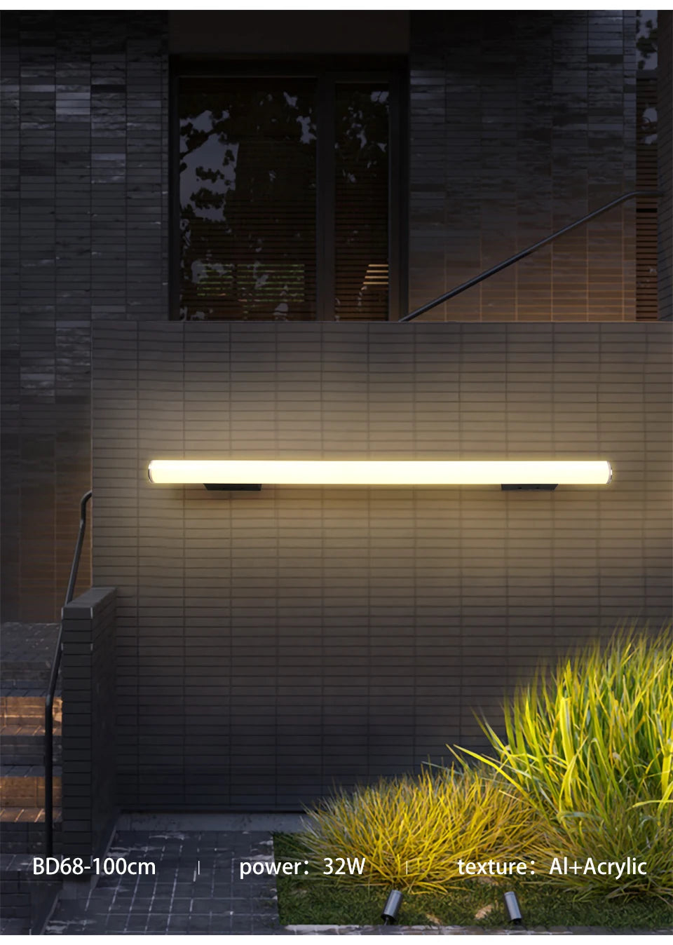 Ip65 Waterproof Wall Light Outdoor Garden Villa Exterior