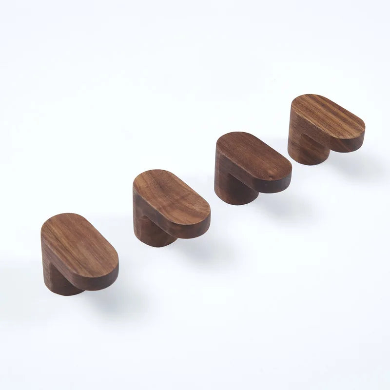 Natural Wood Clothes Hanger Wall Mounted Coat Hook