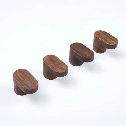 Natural Wood Clothes Hanger Wall Mounted Coat Hook
