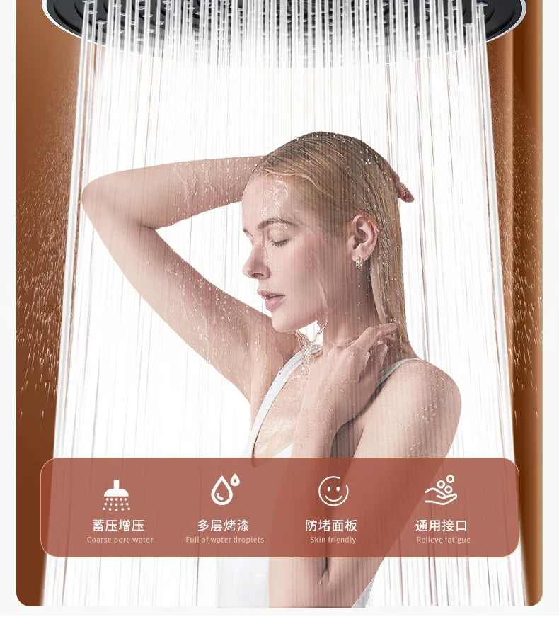 Large Flow Rainfall Shower Head 25cm Top Sprayer