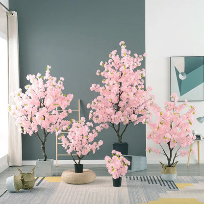 Decoration Artificial Cherry Tree Bonsai Wedding Indoor Living