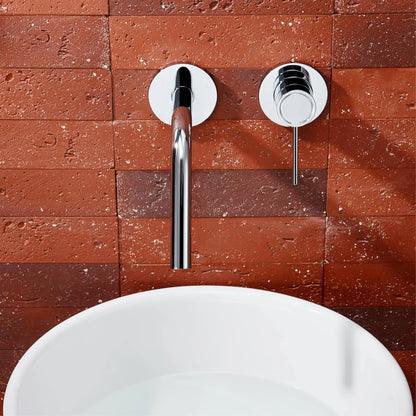 Luxury Brass Wall Mounted Bathroom Faucet Embedded Design