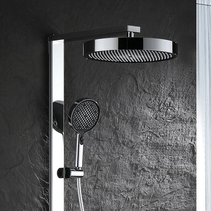 Chrome Digital Piano Bathroom Shower 12 Inch Round