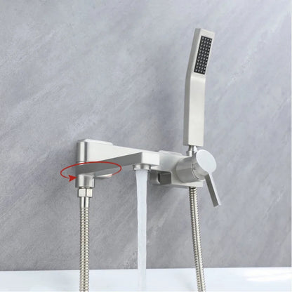 Bathtub Faucet Swing Spout Bathroom Waterfall Faucet 90