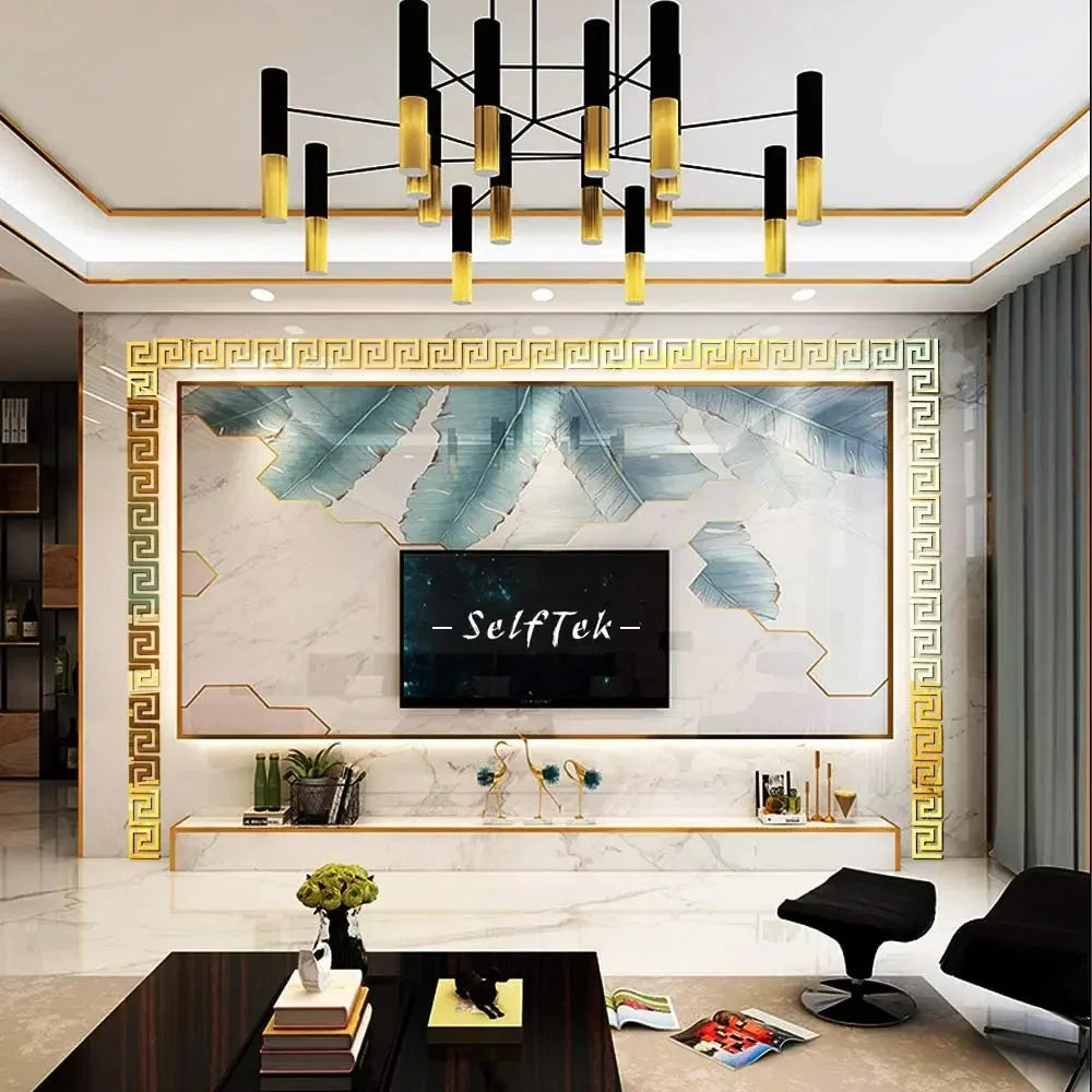 5/10cm Acrylic Wall Mirror Sticker Adhesive Living Room