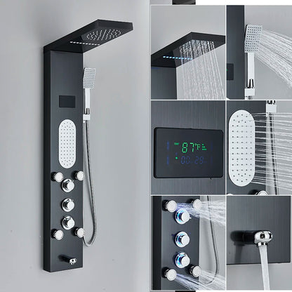 Luxury Led Shower Panel Spa Massage Jet Shower