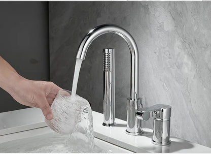 Bathroom Bathtub Shower Faucet Swivel Tub Spout Handhold