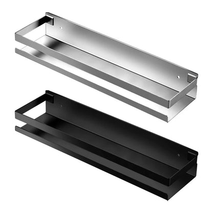 Stainless Steel Floating Shelf Rustproof Wall Mounted Nail-Free