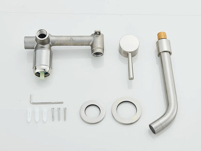 Matte Black Basin Faucet Brass White Bathroom Sink